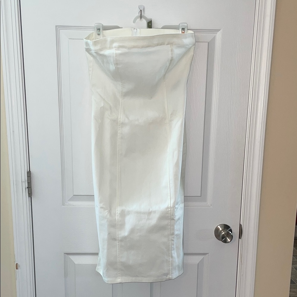H&M Strapless White Dress